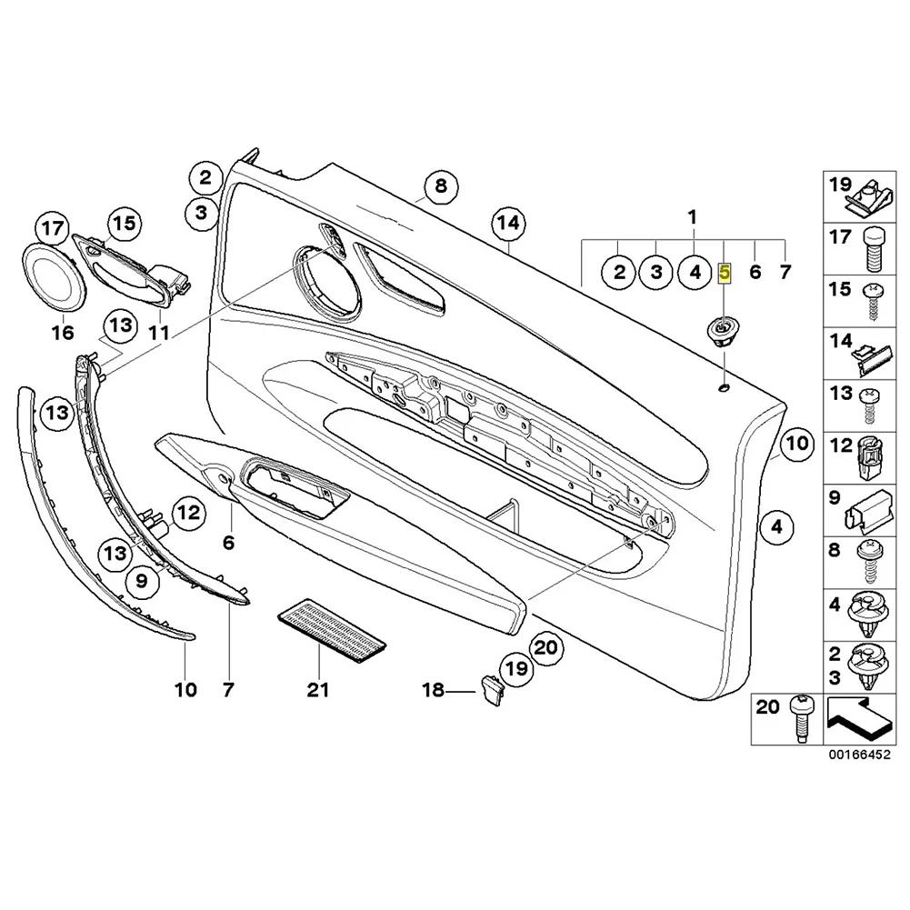Black Door Lock Pin Trim Left Door Lock Button Trim Trim Accessory OEM 51416975325 Replacement Installation Wear-Resistant