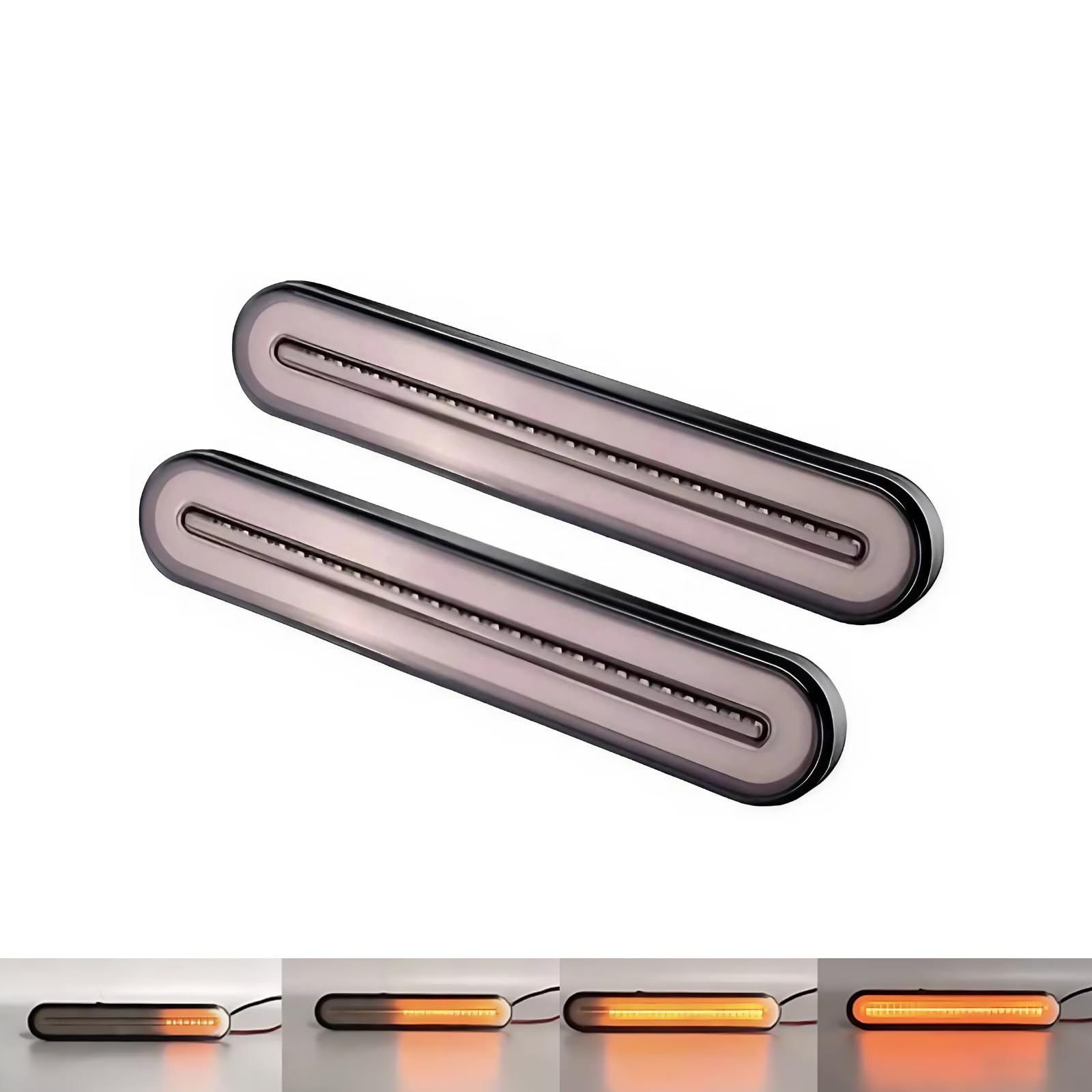 

ikomaido Задний фонарь прицепа 12 В с последовательным указателем поворота Комплект из 2 фонарей, Сигналы, Светодиодный, 24 В,