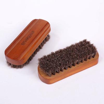 Štětec na boty z koňských žíní Lešticí přírodní kůže Pravá koňská srst Soft Polishing Tool Bootpolish Cleaning Brush for Suede Nubu Boot