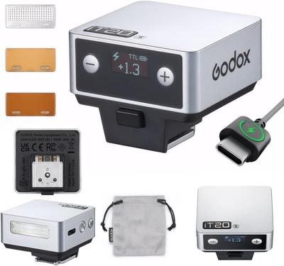 Godox iT20S Flash for Compact Yet 700 Full Recycle TTL Auto and M Manual Lightweight Design At Just Black for Sony Cameras Japanese Instruction
