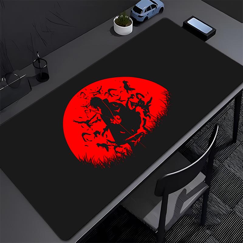NARUTO Uchiha Itachi Mouse Pad big Computer Office Game Table Mat Rubber nonslip Gaming Keyboard coaster Long Desk Pad Mousepad