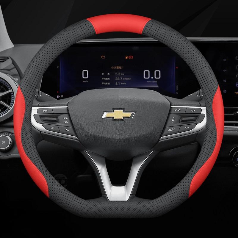 2026 For CHEVROLET Car Steering Wheel Cover PU Leather All Seasons Fit Cruze Malibu Trax Equinox Tahoe Onix Captiva Accessories