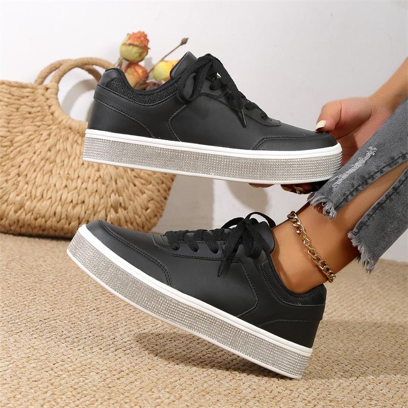 Fashion Outdoor Women Sneakers Flat with Ladies Casual Shoes Zapatos 2025 High Quality Shoes for Women Lace Up Women's Vulcanize Shoes