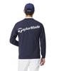 TaylorMade Back Logo Crew Sweatshirt, Navy, Size L, Men's, 2025SS UN610