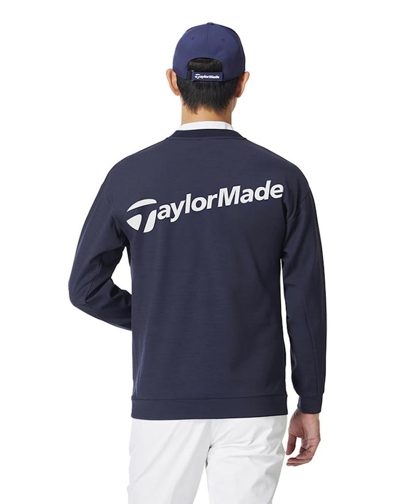 TaylorMade Back Logo Crew Sweatshirt, Navy, Size L, Men's, 2025SS UN610