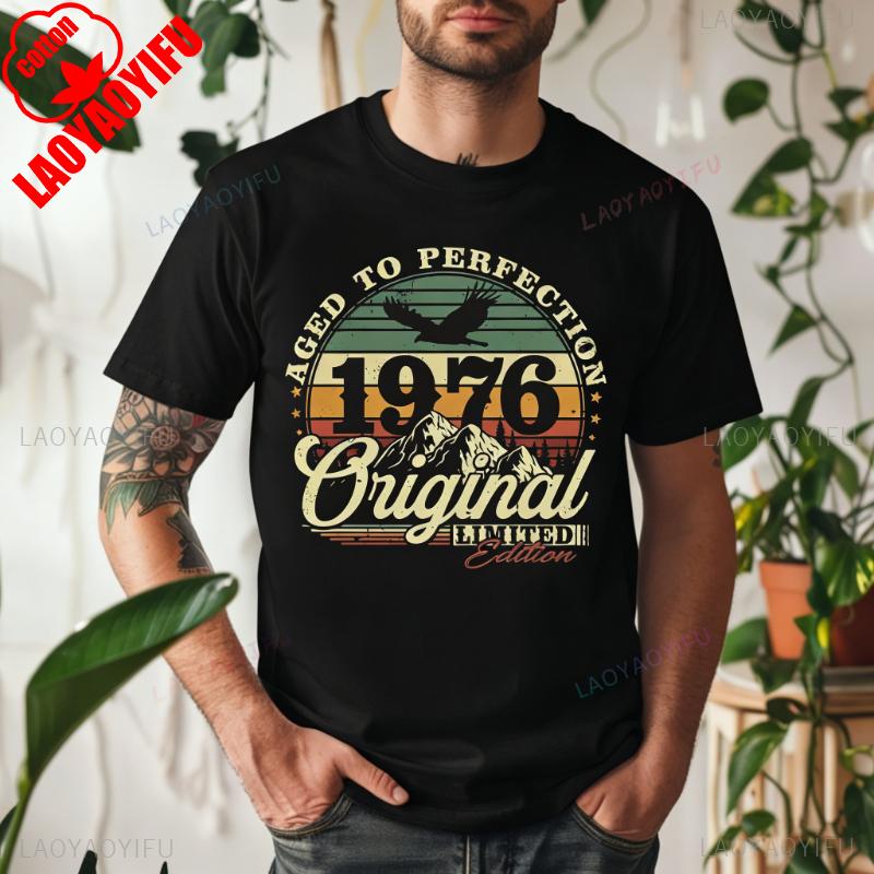 BenberFashion Vintage 1976 50e Verjaardag T-shirt 2026 Retro Vijftigste Cadeau-idee&euml;n BY30 Vijftiger Jaren Verjaardag Tee voor Vrouw of Man Grafische T-shirts L