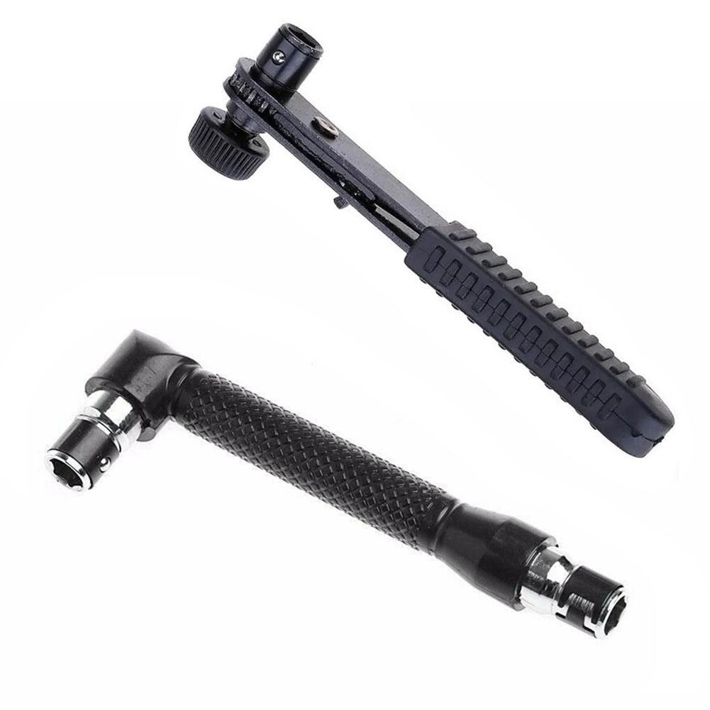 L-Shape Socket Ratchet Wrench 1/4 Inch Hexagon Screwdriver Bit 90 Degree Double-End Handle Spanner Repair Tool Wrenches