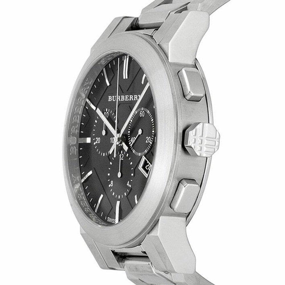 Burberry Orologio da uomo BU9351 Cronografo Quadrante Nero Acciaio Inossidabile