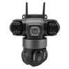Triple Lens Solar Wireless Security Camera for V380 PRO 3240x1920 2MP AI Motion Detection 2 Way Talk IP66 8000mAh Battery PTZ WiFi Security Camera