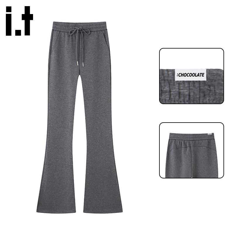 

Женские расклешенные спортивные штаны с высокой посадкой M