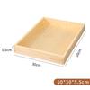 Set of 2 Engraved Pine Wood Rectangular Serving Trays