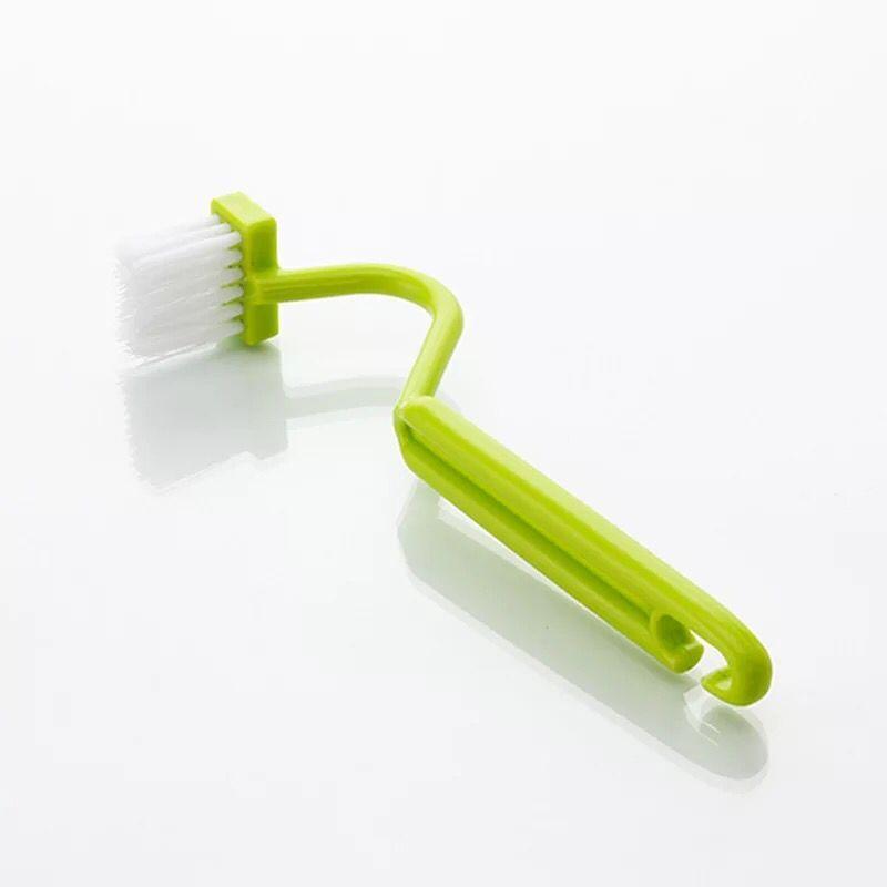 Portable Toilet Brush Scrubber V-type Cleaner Clean Brush Bent Bowl Handle