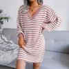 Women's Spring High Waist Pleated Dress Short Sleeve O Neck Knee Length Solid Color Butterfly Print