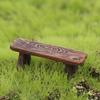 Mini Dollhouse Miniature Wooden Bench Stool Fairy Garden Miniatures Decor  Children Toys