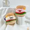 Cute Hamburger Sandwich Kapibala Plush Doll Pendant Creative Husky Little Yellow Duck Flour Pig Doll
