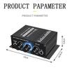 Mini HiFi Stereo Audio Amplifier AK270 2-Channel 12V 40W Car/Home Audio Power Amp RCA AUX Input/Bass Treble Control
