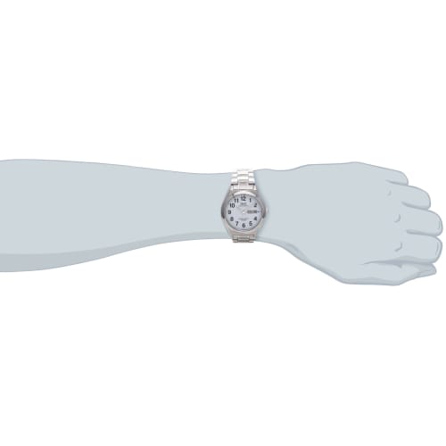 Citizen Q&Q Watch Analog Solar Waterproof Date Day of the Week Metal Band H010-204 Men's White