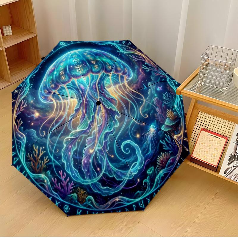 

Lighthouse with Seagulls at Sunset Printed umbrella windproof folding umbrella portable sun and rain umbrella suitable for gifting