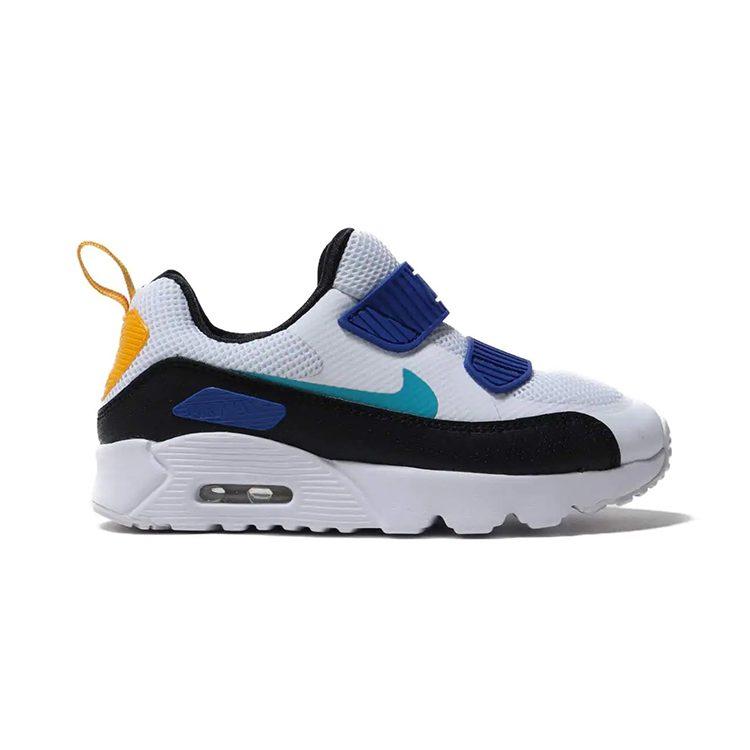 Nike Air Max Tiny 90 Low Top Low Top Running Shoes Blue White Children Aged 3 7 Years Old 881927-104