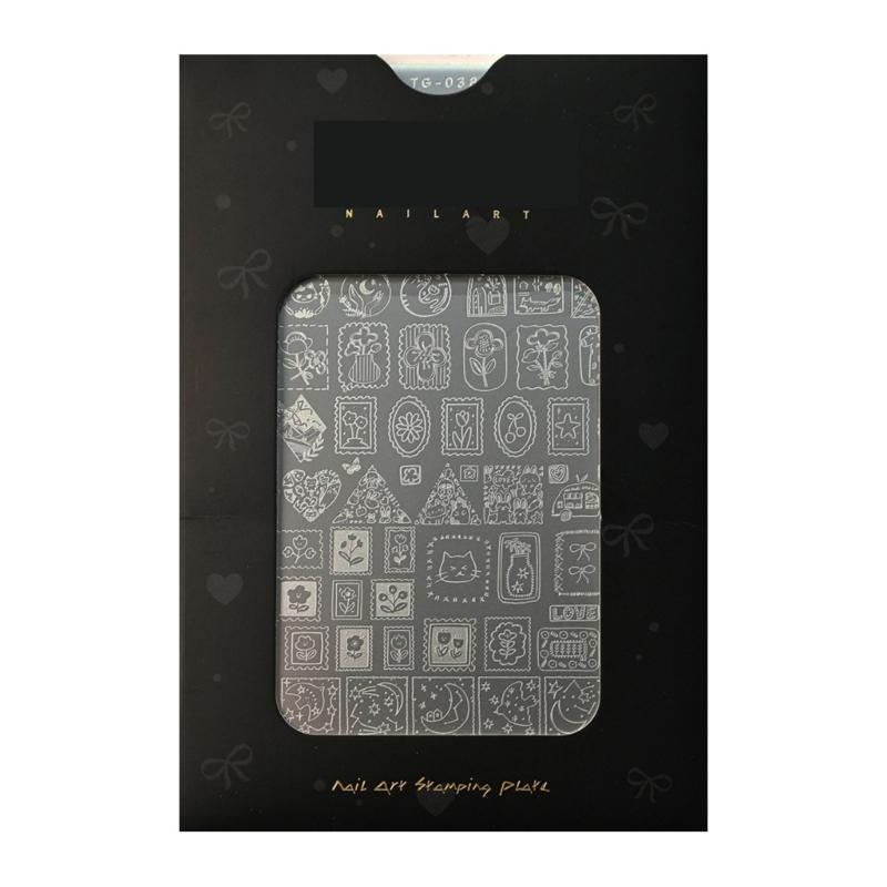 

Stainless Steel Nail Art Stamping Plate Delicate Stylish Patterns Crafting Template For Creative Decorations 1