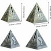 Alloy Egyptian Pyramids Figurine Savings Can Durable Multi-purpose Pyramid Statue Piggy Money Bank Electroplate Retro