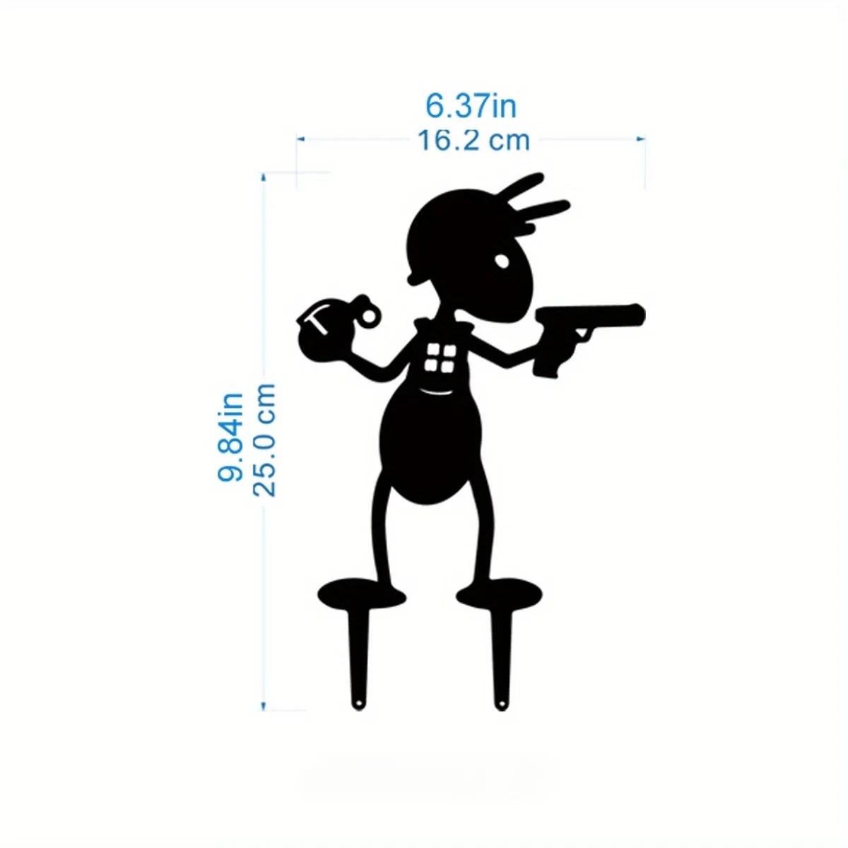 Садовые декорации Муравьи - наружные металлические украшения в виде муравьев — фото 8