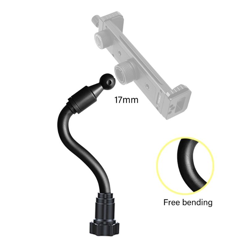 360 Degree Rotatable Aluminum Plastic Adapters 4 Lengths for Mobile Device Mounting On Car Vent Dashboards Desk Bracket