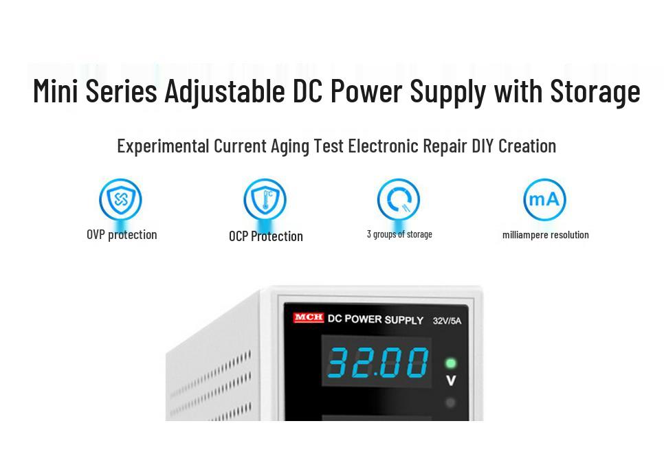 High-Precision DC Regulated Switching Power Supply MCH3206D