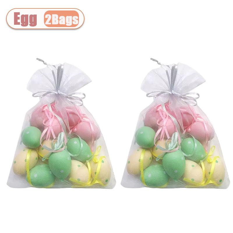 3*4cm Mini Easter Eggs for Tree Basket Home Decoration Perfect Easter Gifts Holiday Party Ornaments Craft Supplies