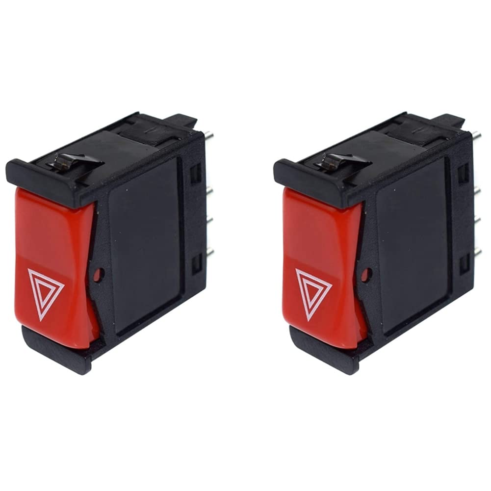 Kidondsn 2X Warning Emergency Hazard Light Flush Switch 1248200110, W124 W201 W202 500E 300CE 400E 190E 300D E320