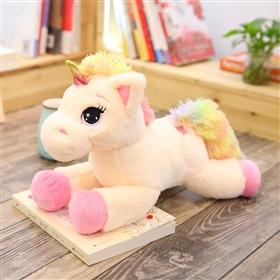 Jouets Peluches Licorne Arc-en-ciel 40cm60cm Jouets Cheval Kawaii Poupée Animal Dessin Animé Remplie Cadeau de Noël Anniversaire