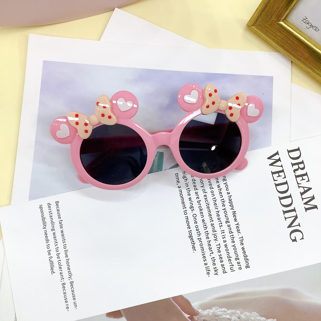 Fashionable And Cute With Cartoon Concave Design, Baby Sunglasses For Travel, UV Resistant Children's Sunshades