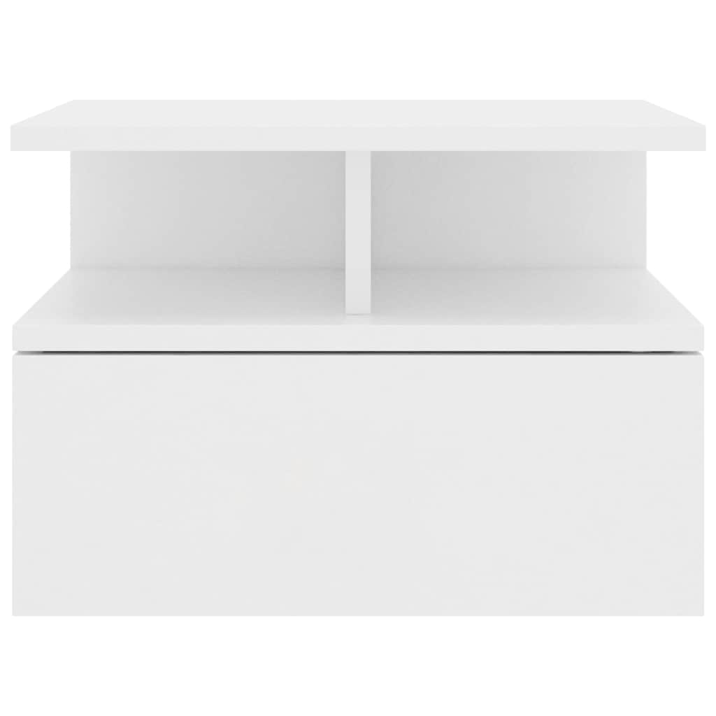 Hanging Nightstand White 40 x 31 x 27 cm Engineered Wood