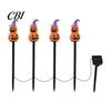 Solar Powered Path Lights Halloween Pumpkin Light, Ghost Garden Stake Waterproof Stakes LED Pathway Light for Yard Patio Lawn Decor Decorations