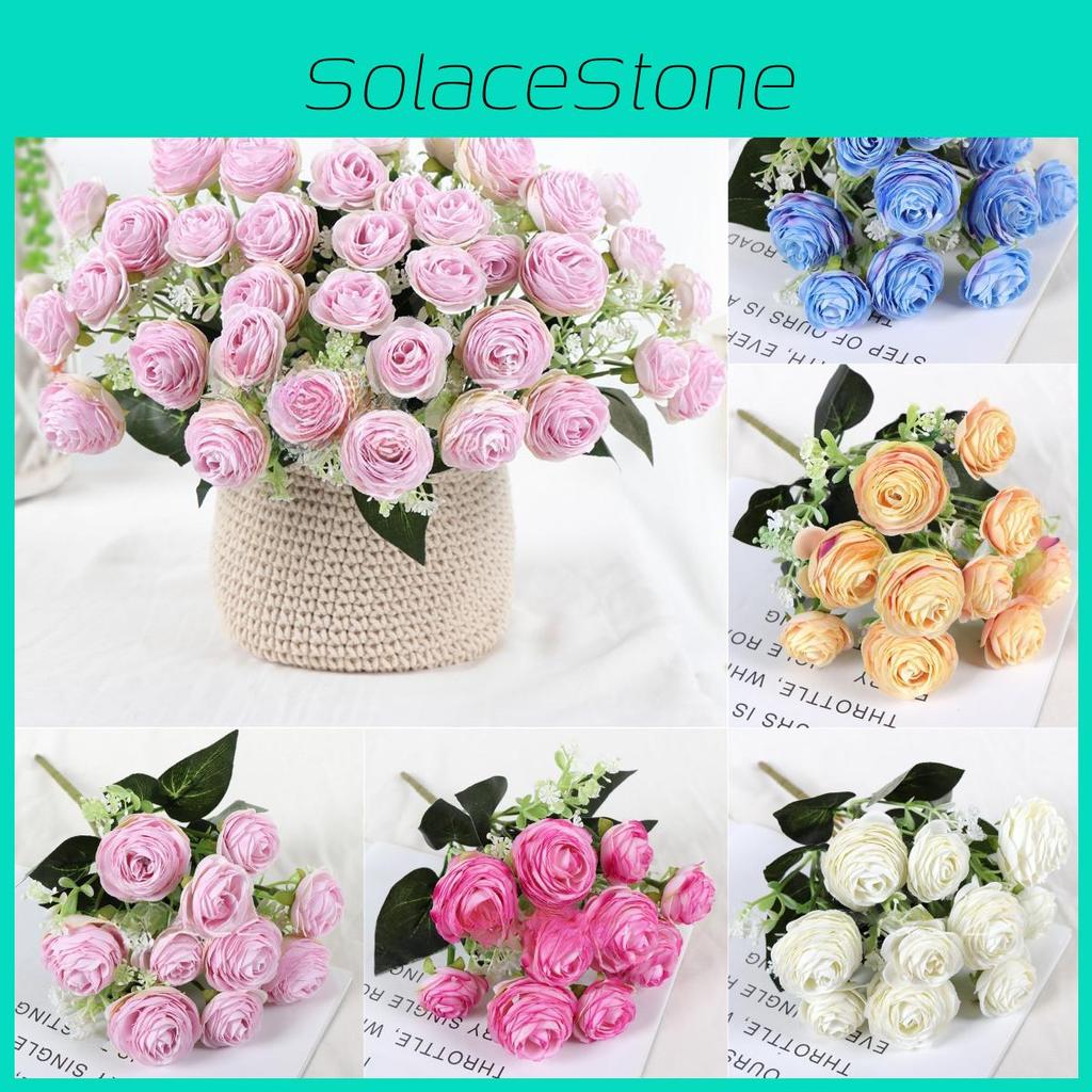 Faux Rose Blossom Gift Set With Light Pink And Lavender Colors For Party And Home Office