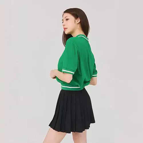 Pleated Sports Tennis Short Skirt Set, Golf Running Dance
