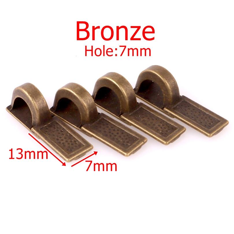 50PCS Tibetan Style Alloy Glue on Flat Pad Bails Water drops Rectangle Shape Pendants Charms Connector Hanger for Jewelry Making