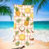 Vibrant Red Tomato Beach Towel - Quick Dry Microfiber with Realistic Fruit Print, Fun Sand Free Blanket for Summer Pool Party