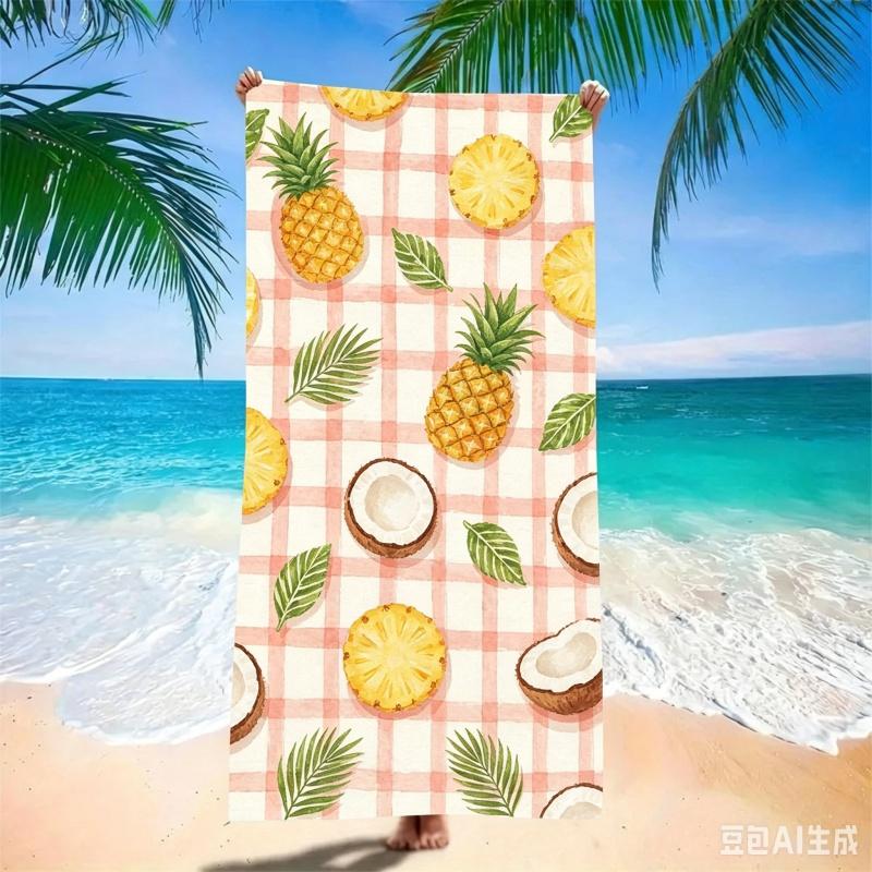 Vibrant Red Tomato Beach Towel - Quick Dry Microfiber with Realistic Fruit Print, Fun Sand Free Blanket for Summer Pool Party