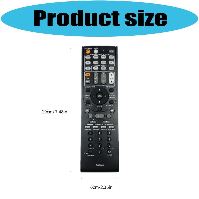 Multifuntional Replacement Controller Remote Control  Easy Setup for HTRC160 TXNR607 TXSR607 Various Models Players