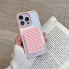 3D Suction Cup Candy Color Case For iPhone 16E 16 15 14 13 12 11 Pro Max Plus Airbag Transparent Shockproof Back Bumper Cover