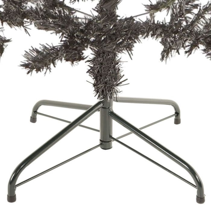 VidaXL Sapin de Noël étroit Noir 180 cm