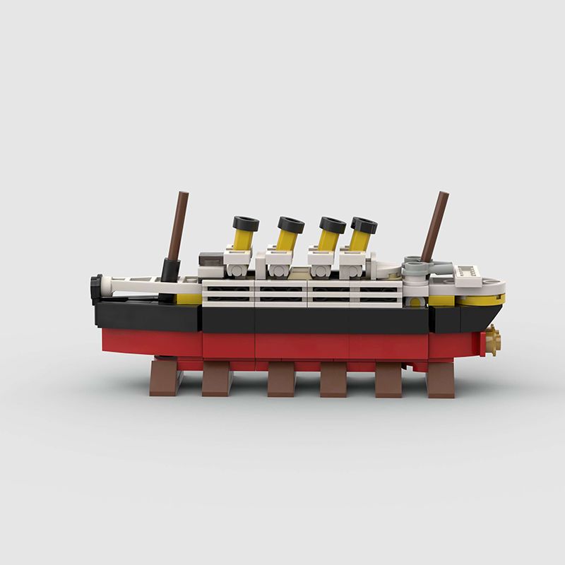 152Pcs Mini Titanic Building Blocks Cruise Boat Ship Steamship Bricks Children Diy Toys Love Gifts