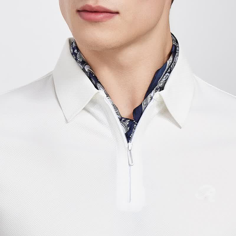 Antonio Men's Ice Silk Short Sleeve Polo Shirt
