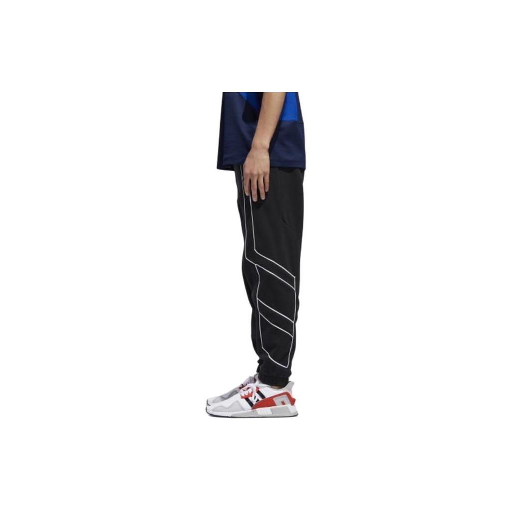 adidas Originals EQT Outline TP Mens Mid-Rise Knitted Sports Pants Men Bottoms Black DH5223