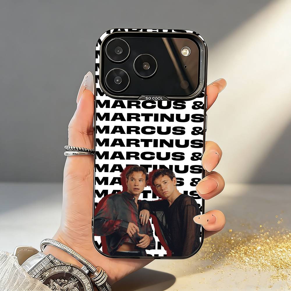 M-Marcus M-Martinus Air Phone Case For iPhone17,16,15,14,13,12,11,Pro,MAX White Matte Shockproof Cover