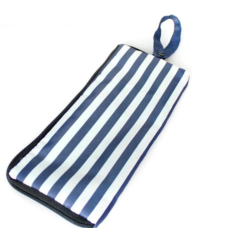 Waterproof Absorbent Umbrella Cover Bag Soft Cloth Stripe Star Printed Portable Pouch for Outdoor Travel Daily Commute