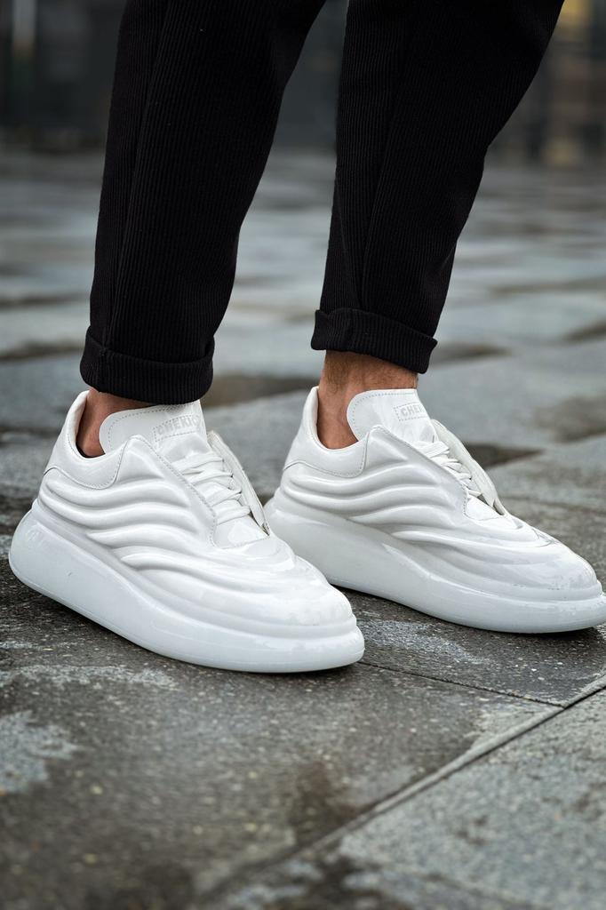 Chekich H Neue Kollektion CH299 Sollievo Herrenschuh Weiß Schwarz Braun Hellbraun