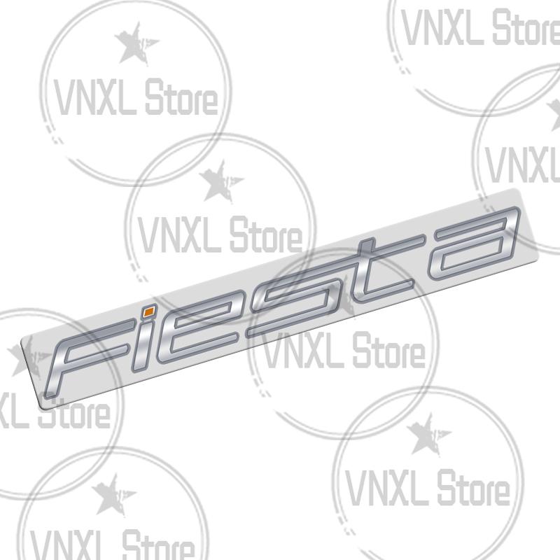 Car-Styling For Ford Fiesta Letter 3D Metal Stickers 3M Adhesive Backing Car Trunk Body Emblem Auto Lettering Decals Accessories
