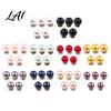 No-sew Shirt Buttons 5Pcs Fake Pearl for Clothing Removable Decorative Brooch Pins No Neckline Fixation Clips Sew Safety Pins Embellishment Elegant
